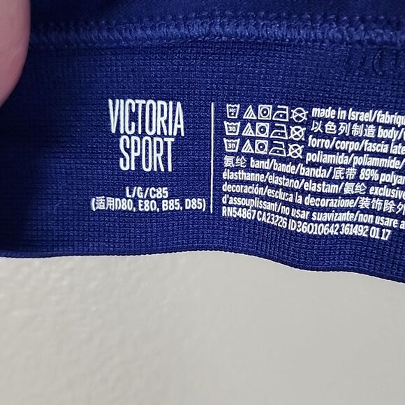 Victoria's‎ Secret Victoria Sport Blue Sports Bra Size Large - Picture 2 of 9